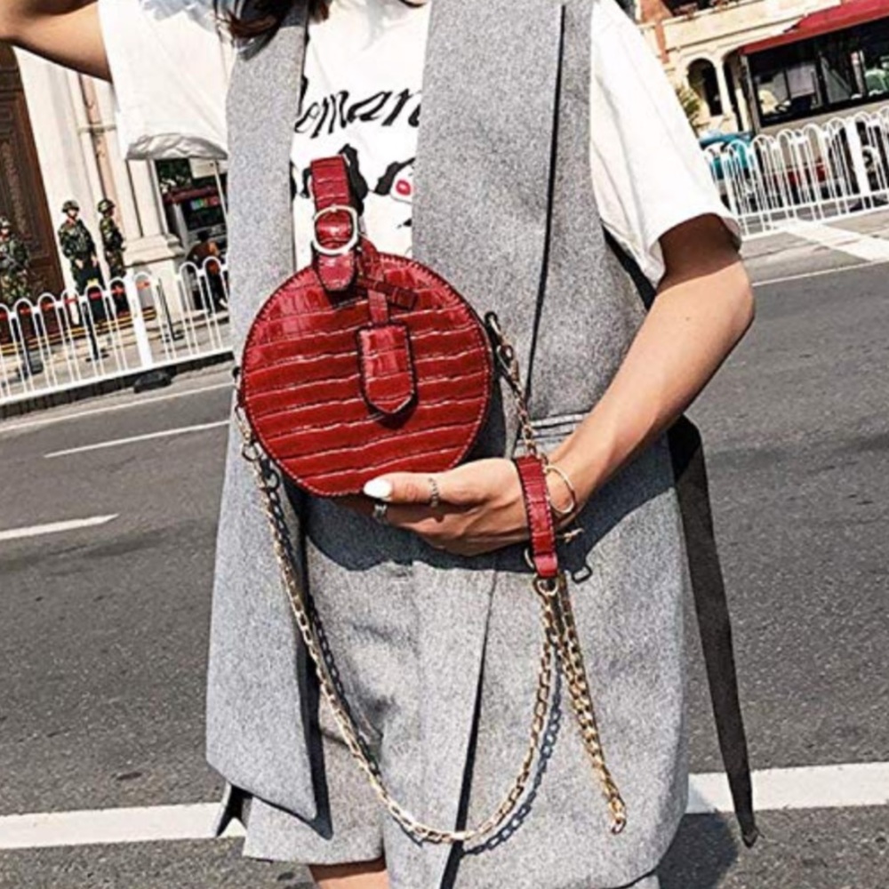 Canteen Purse Round Crossbody Bag blogger